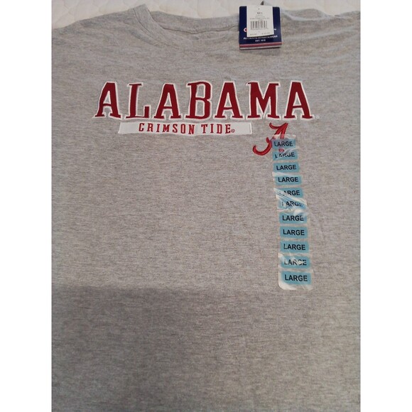 Men's Champion‎ Gray Short Sleeve Alabama New With Tags T-shirt Size Large - Picture 7 of 13